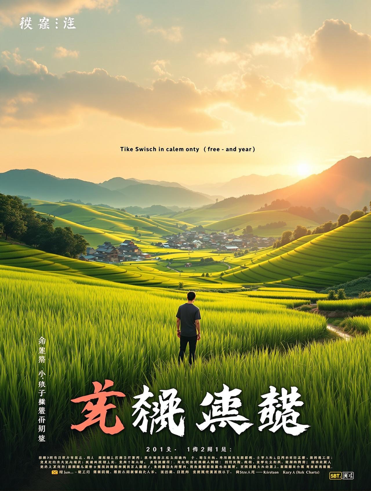无广告短剧网作品《稻香人家》海报 - 乡村温情题材短剧
